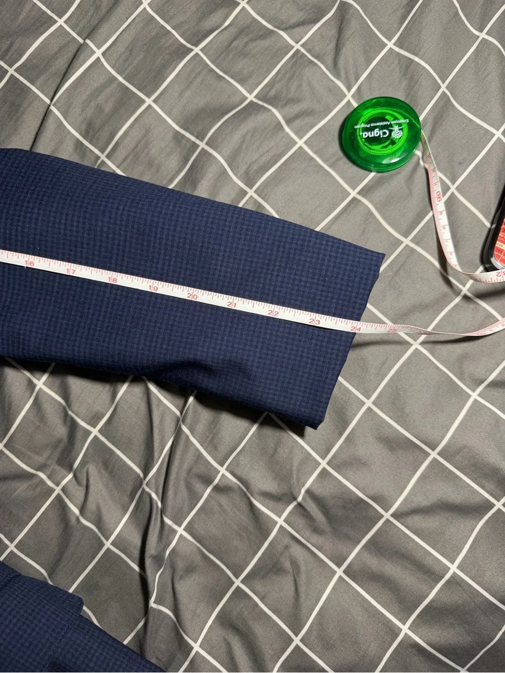 Bonobos Jetsetter 2 Piece 44L 36x30 Navy Micro Check Suit